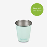 10oz Steel Cup - teal color - 20% off 4 or more