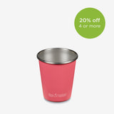 10oz Steel Cup - Rouge Red color - 20% off 4 or more