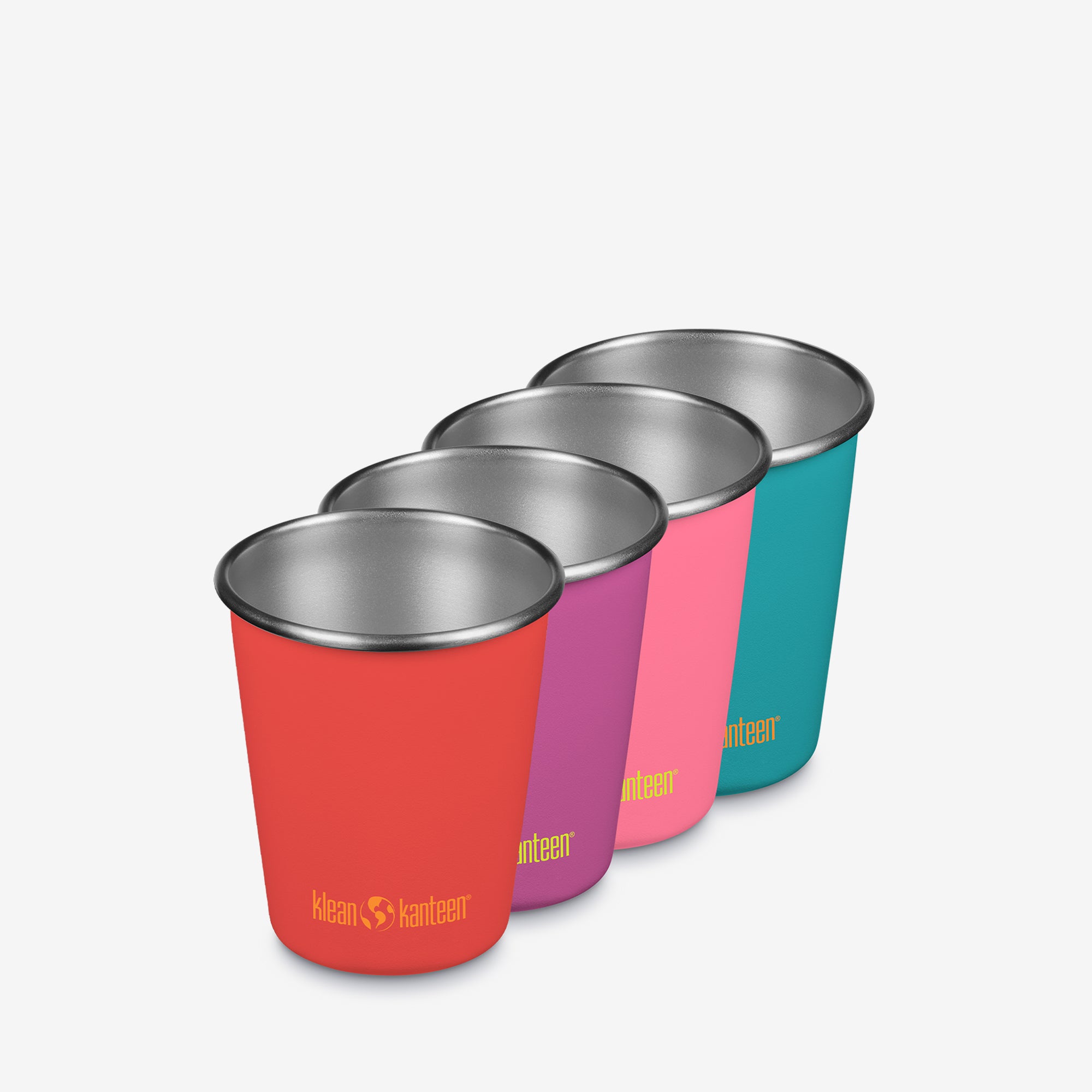 10 oz Steel Cup 4-Pack - Gum Drops