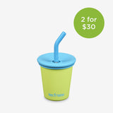 10oz Kid's Sippy Cup with Straw - Lime Green - 2 for $30