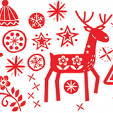 Reindeer graphic artwork