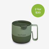 14oz coffee mug - sea spray green - 2 for $30