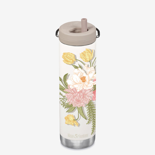 Floral design water bottle