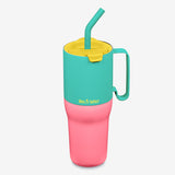 36oz Tumbler with Straw Lid - Turquoise Kaleidoscope