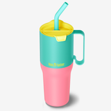 36oz Tumbler with Straw Lid - Turquoise Kaleidoscope