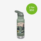12oz Kid's Insulated Water Bottle - Mountain Scape graphic - 2 for $50
