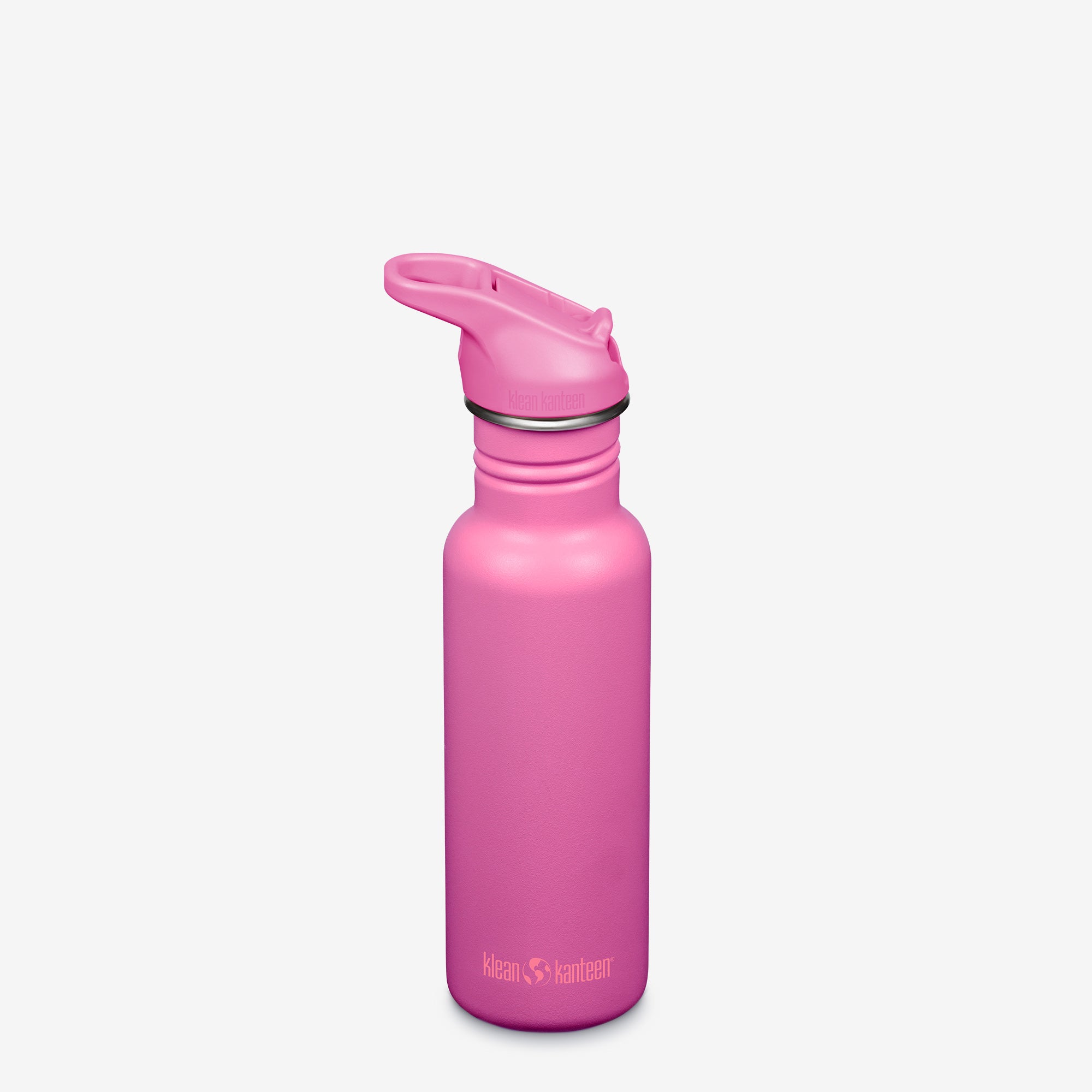 Steel Water Bottle w/ Sport Cap & Straw - Classic 18oz | Klean Kanteen