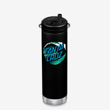 20oz Water Bottle with Santa Cruz wave graphic