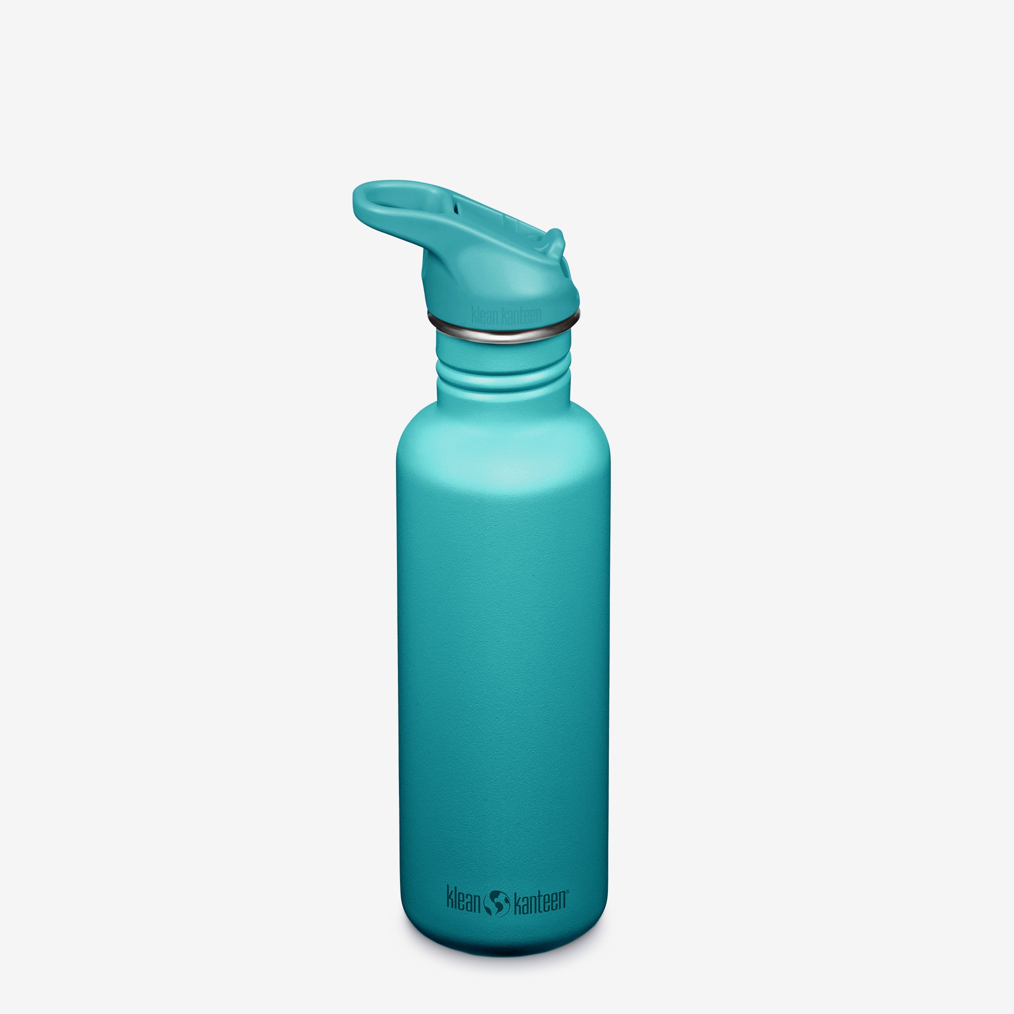 Steel Water Bottle w/ Sport Cap & Straw, 27oz Classic | Klean Kanteen