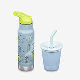 Kid's Sippy Cup and Water Bottle Set - Space Case + Blue