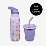 Kid's Sippy Cup and Water Bottle Set - Pick Your Colors