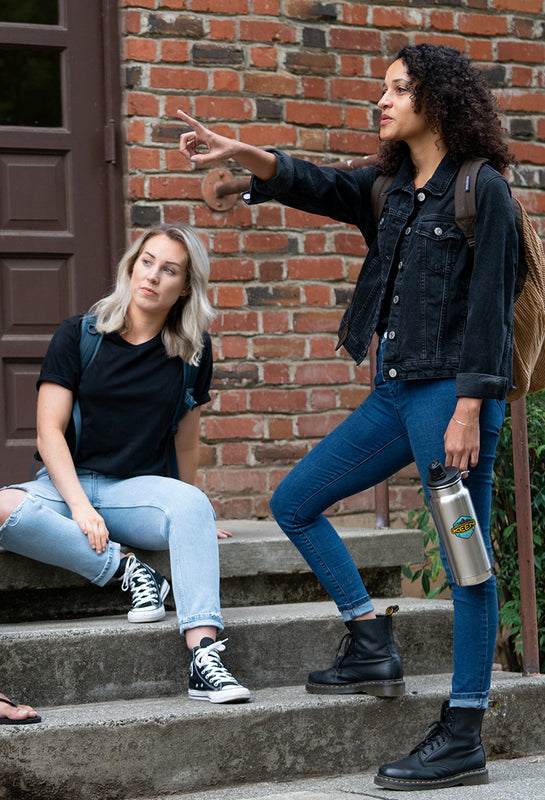 College Students on Steps