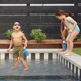 Boy and girls at pool