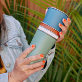 16 oz Steel Pint Cup 4-Pack Set - colors nested