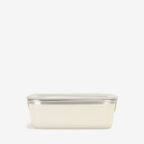 23 oz Steel Lunch Box - Tofu color - side view