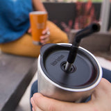 Straw Lid and Steel Straw