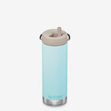 16 oz Water Bottle with Straw Lid - Blue Tint