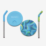 Kid's Cup Straw Lid - Blue Tie Dye