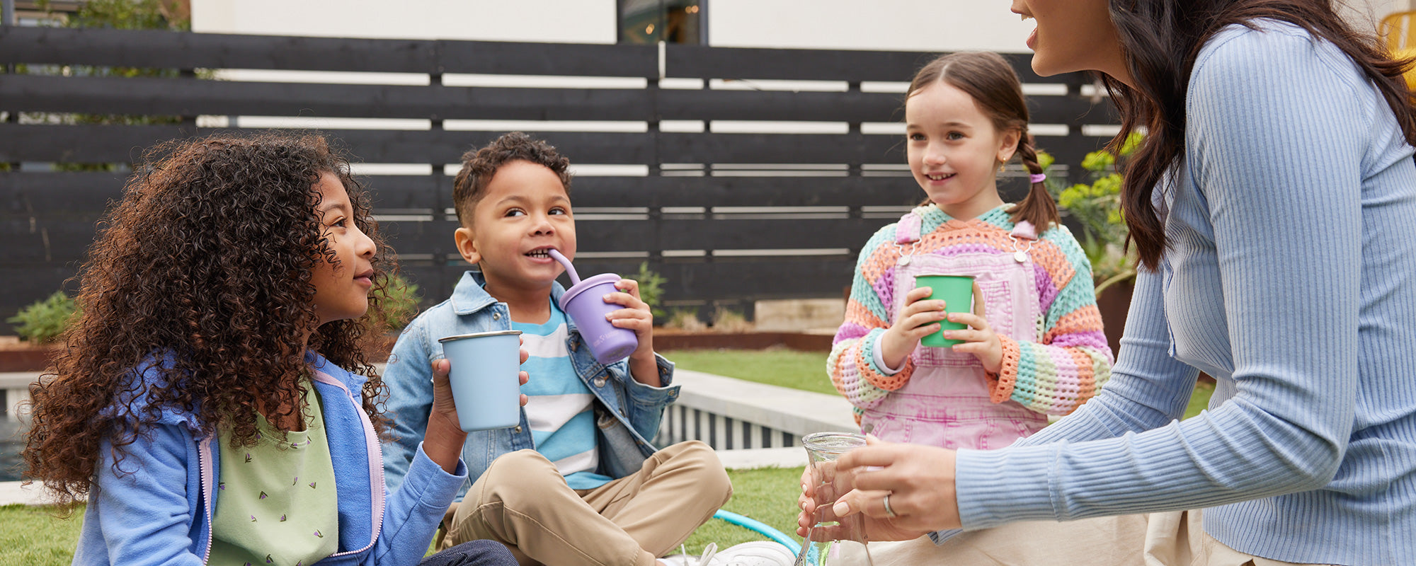 Kids' Cups with Straw and Sippy Lid