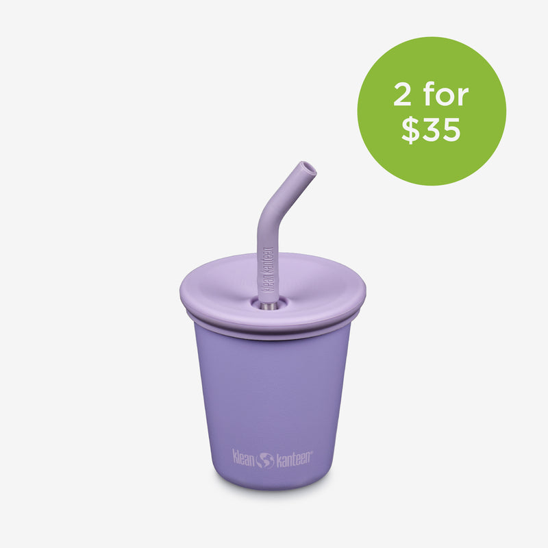 10oz Kid's Cup with Straw - Paisley Purple - 2 for $35