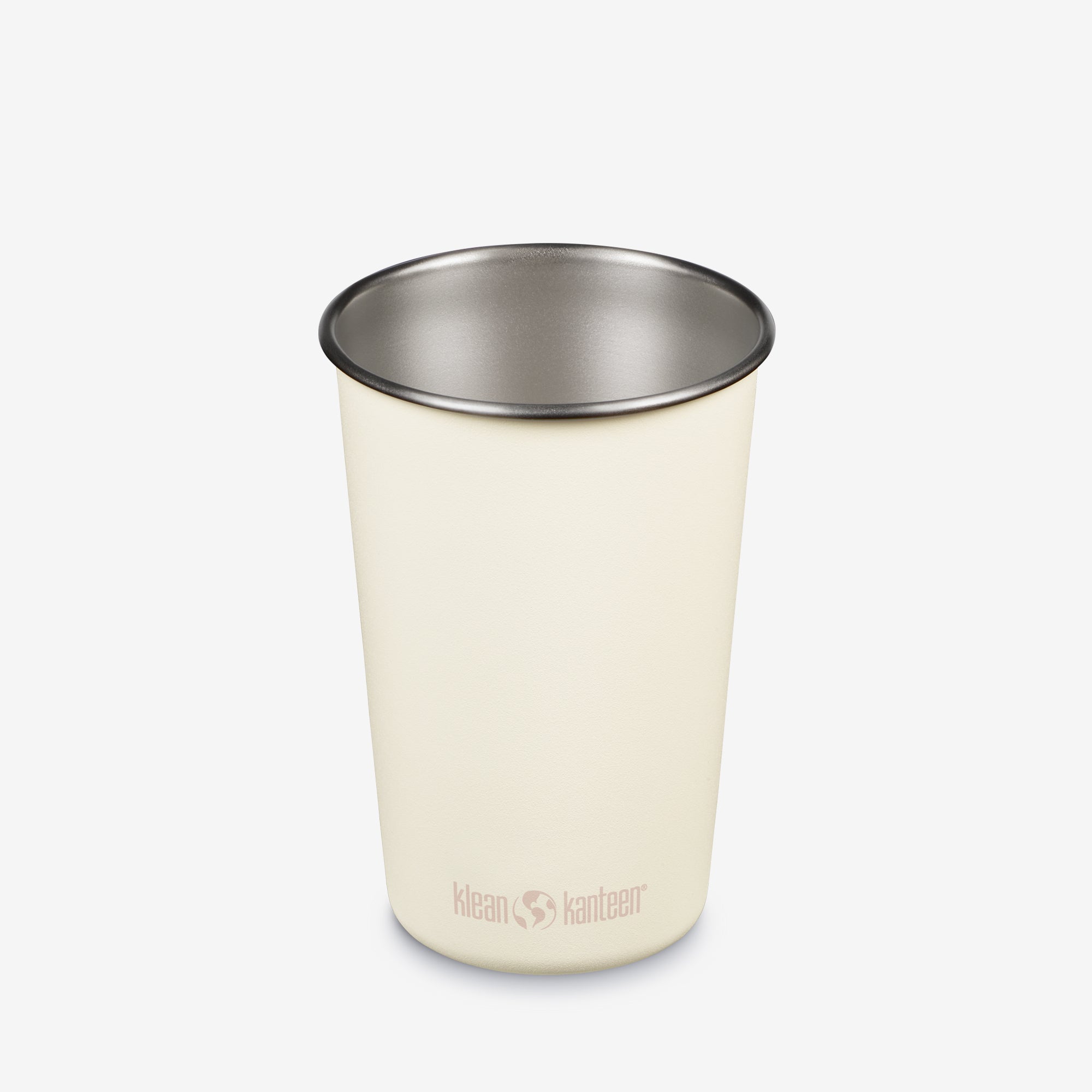 16oz Steel Pint Cup - Tofu white
