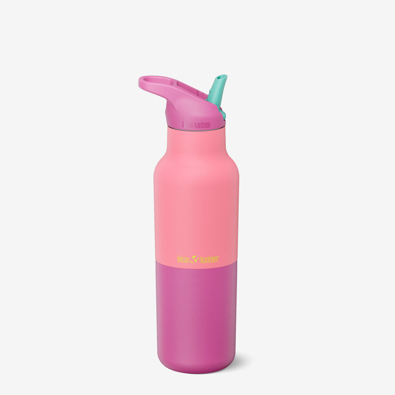 16oz Rise Water Bottle with Flip Seal Sport Cap and Straw - Pink Lemonade Kaleidoscope