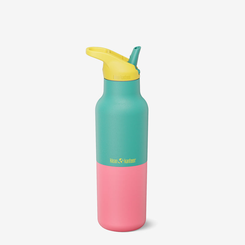 Insulated Water Bottle, Rise Classic 16oz with Straw | Klean
