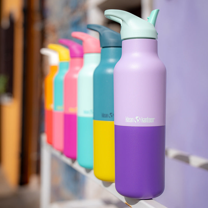 Lineup or colorful bottles