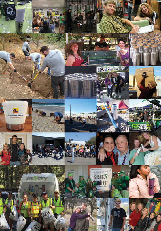 Photo collage for Klean history