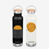 Insulated Water Bottle with Mountain and Sunset Graphics - both designs