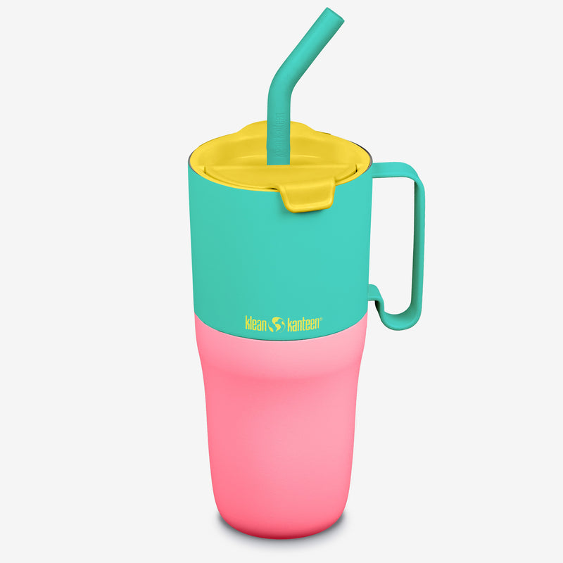26oz Rise Insulated Tumbler with Straw - Turquoise Kaleidoscope