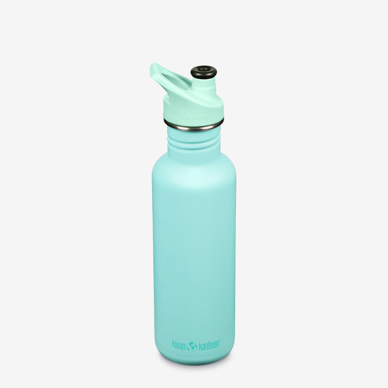 Custom Printed 27 oz. Translucent Flip Straw Water Bottle