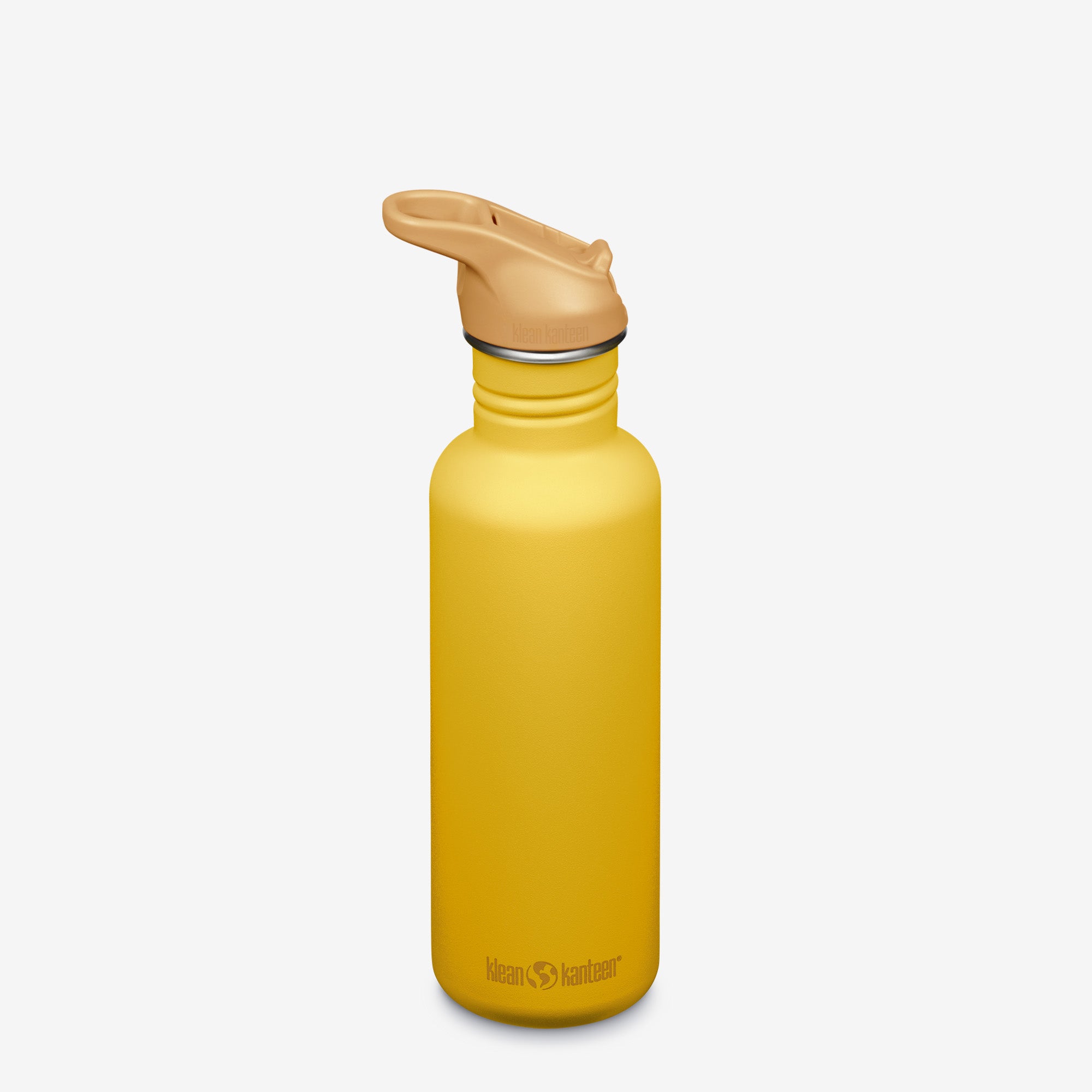 Steel Water Bottle w/ Sport Cap & Straw, 27oz Classic | Klean Kanteen