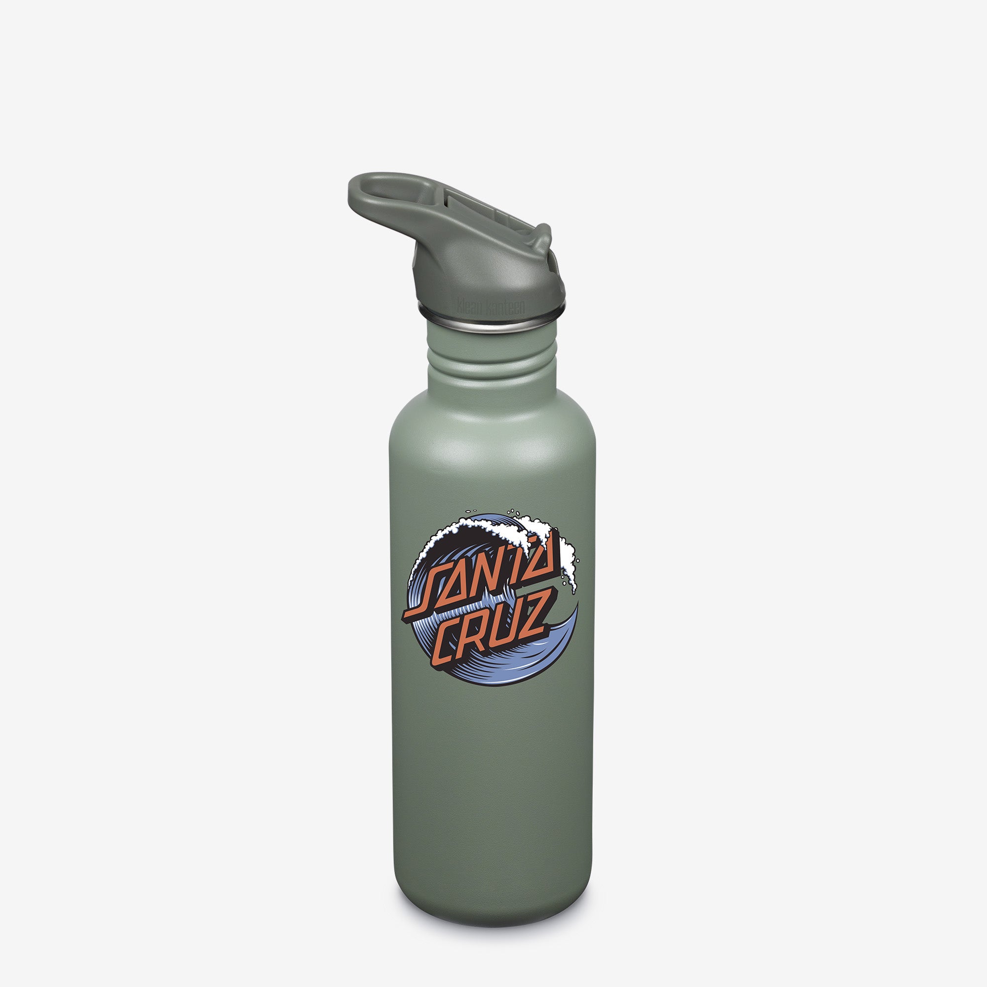 Steel Water Bottle w/ Straw, Santa Cruz, 27oz Classic | Klean Kanteen