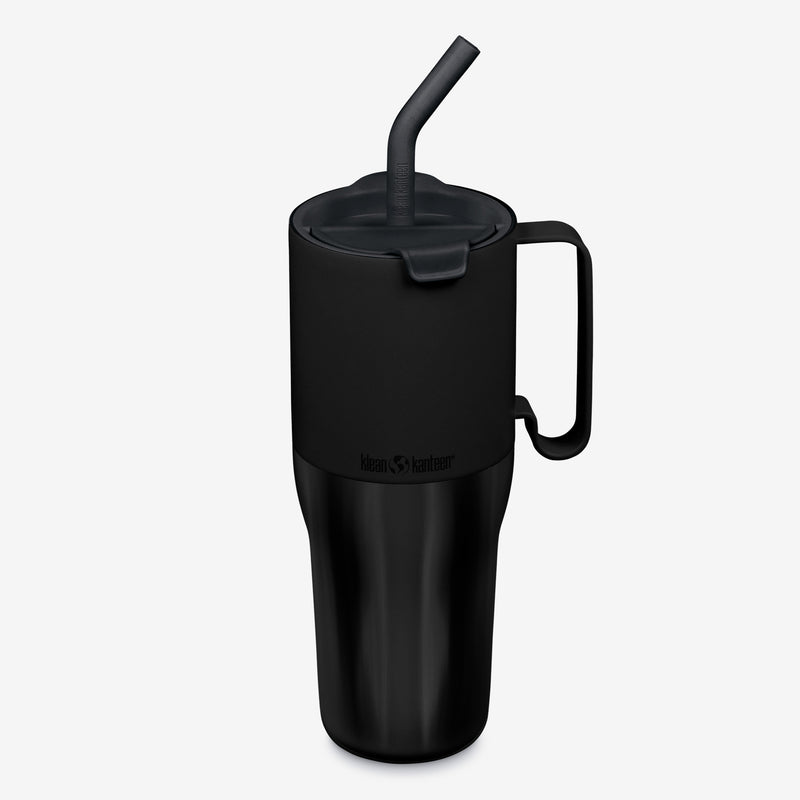 36oz Tumbler with Straw Lid - Black