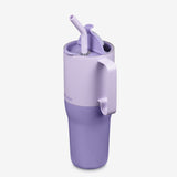 36oz Tumbler with Flip Lid and Straw - open