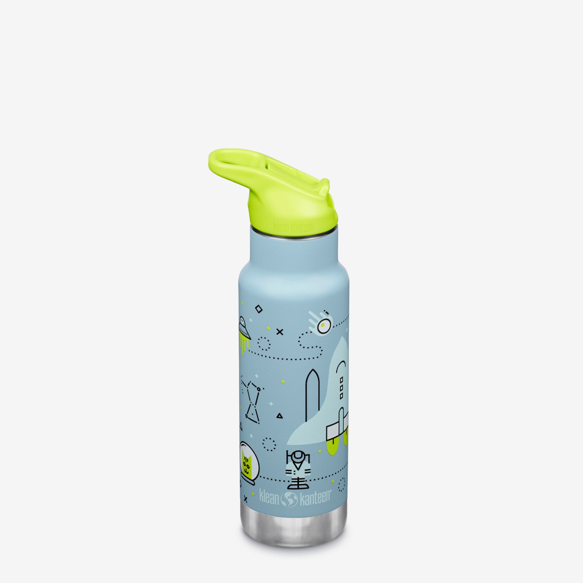 Insulated Water Bottle, Kid's 12oz Bottle - Steel Straw | Klean