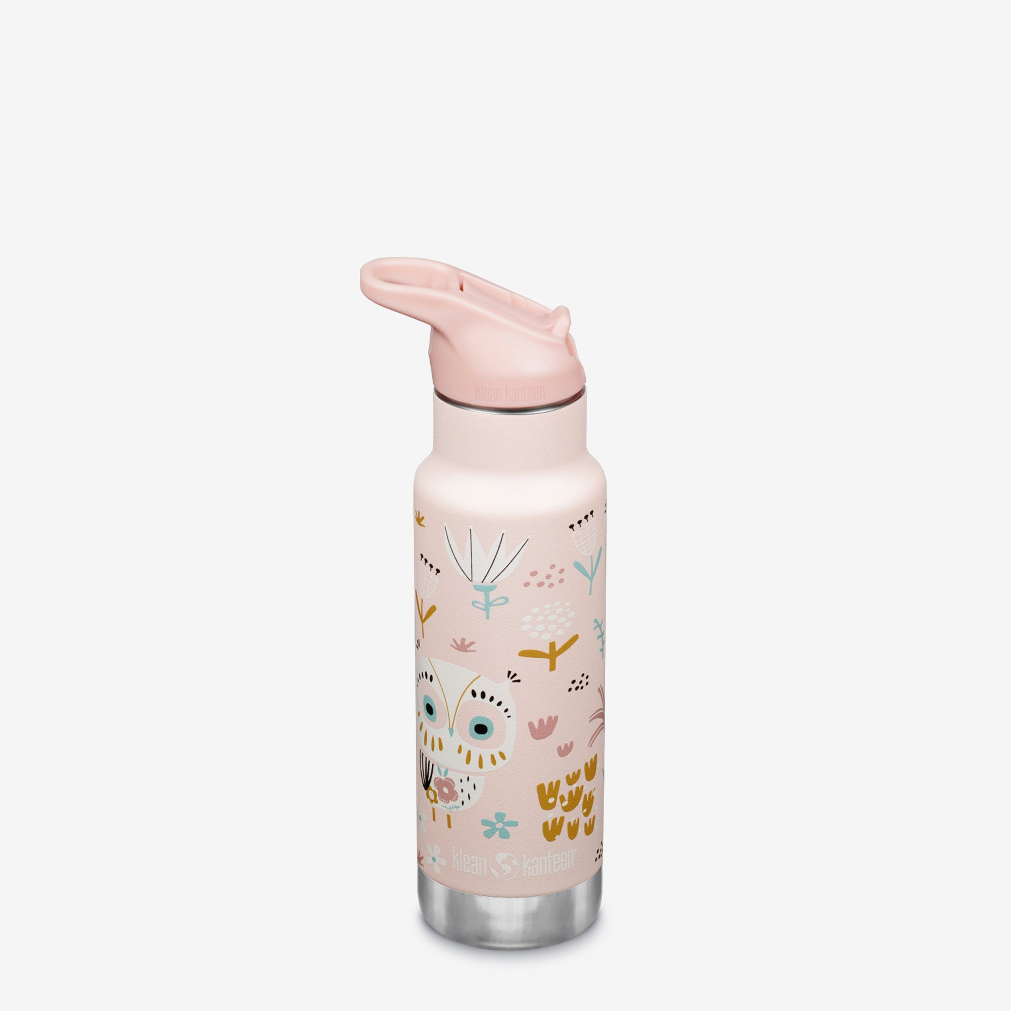 Insulated Water Bottle, Kid's 12oz Bottle - Steel Straw | Klean