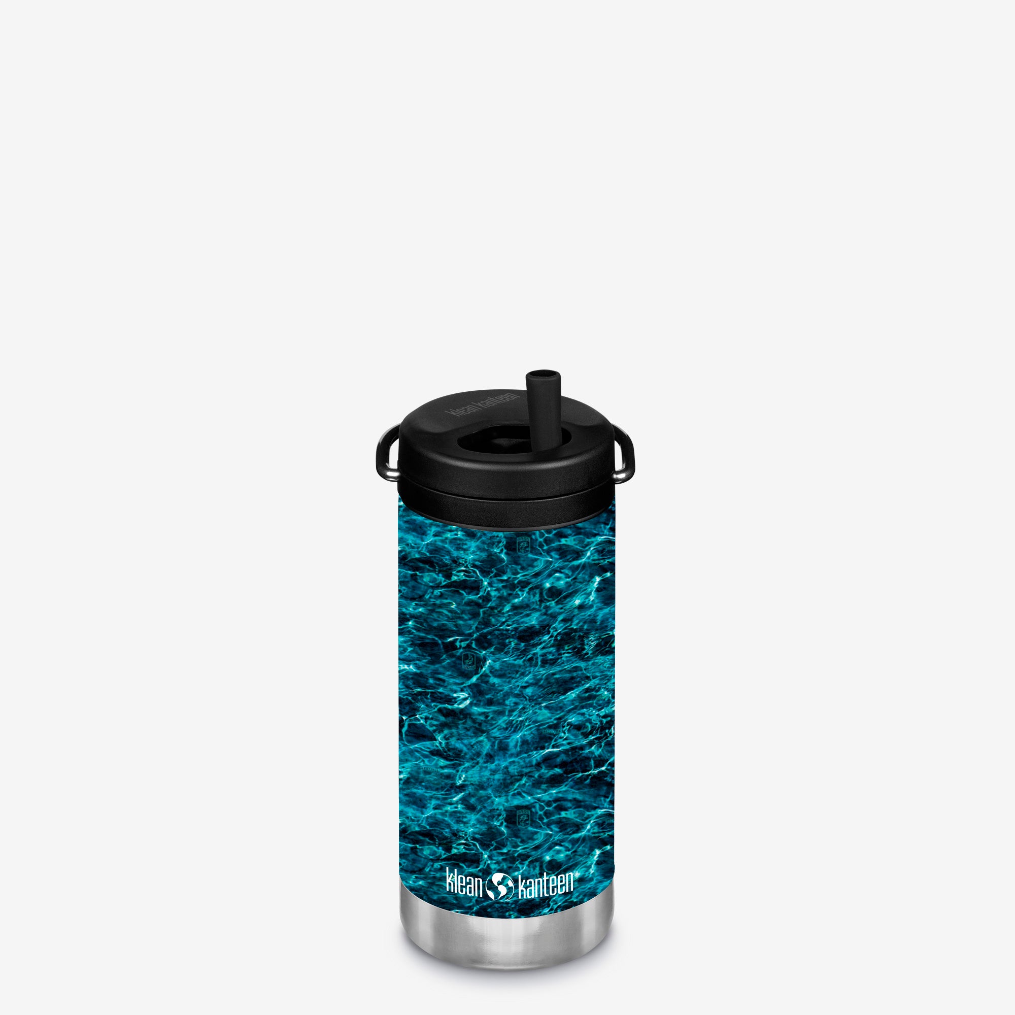 12oz Insulated Water Bottle with Straw Lid - Mossy Oak Camo - Bass
