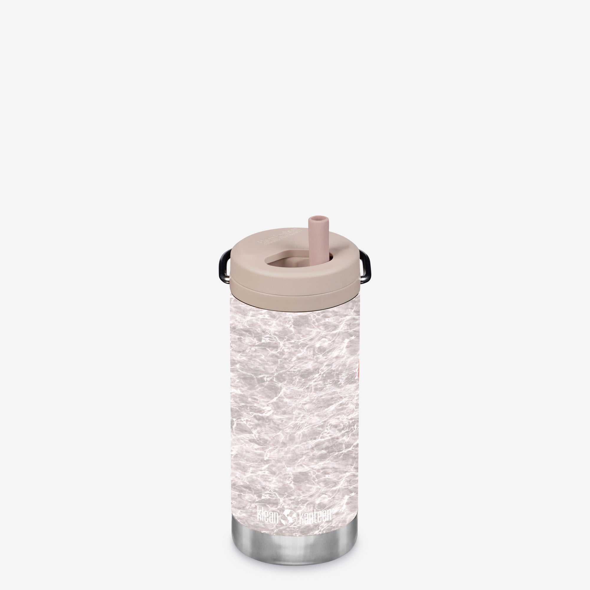 12oz Insulated Water Bottle with Straw Lid - Mossy Oak water pattern - Bonefish