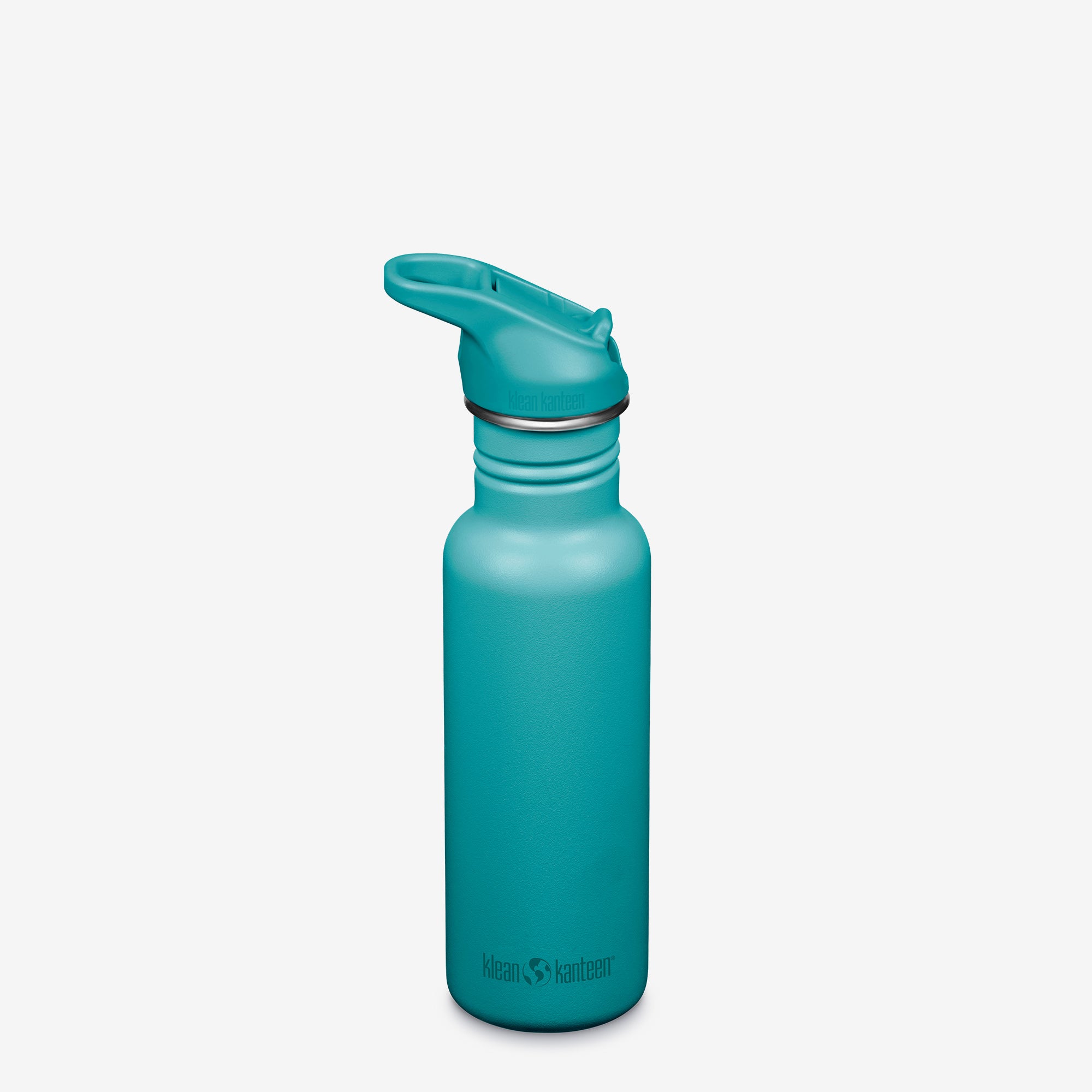 Steel Water Bottle w/ Sport Cap & Straw - Classic 18oz | Klean Kanteen
