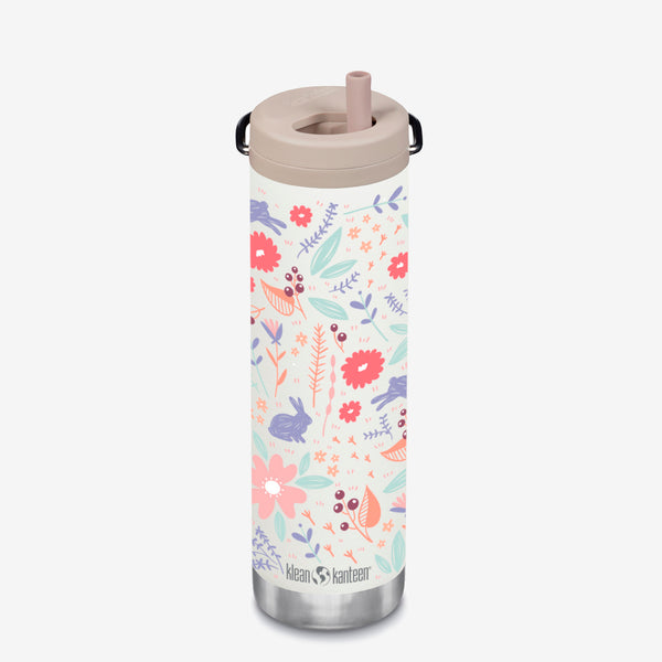 Limited Edition 20 oz TKWide Insulated Water Bottle with Twist Cap - Bunnies in Paradise