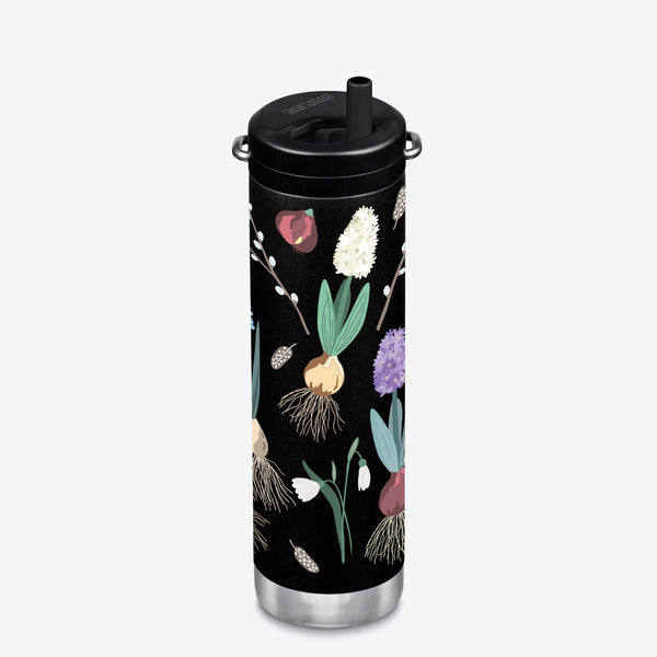 Limited Edition 20 oz TKWide Insulated Water Bottle with Twist Cap - Coming Up Flowers