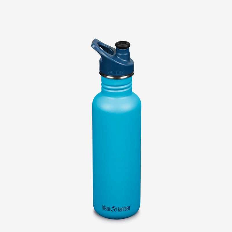 27oz water bottle with sport cap - blue
