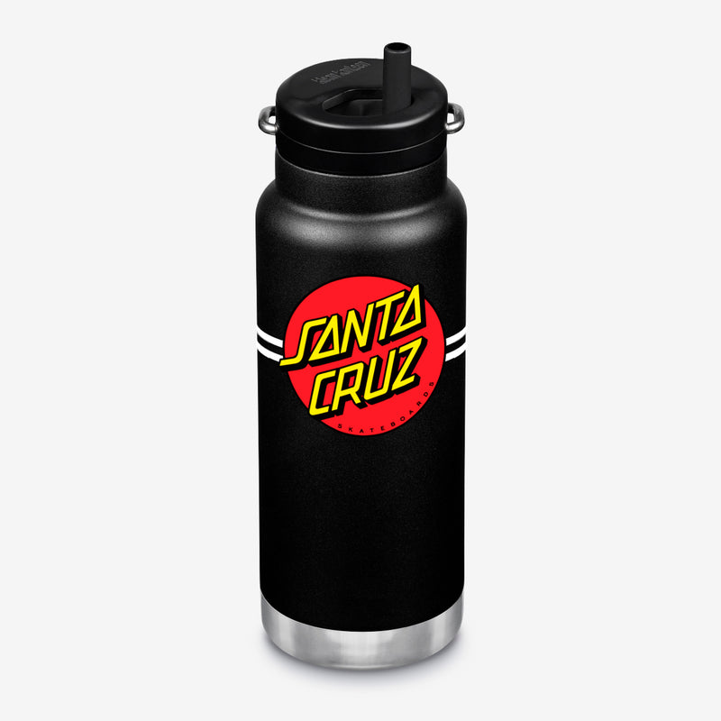 32oz Water Bottle with Santa Cruz logo graphic