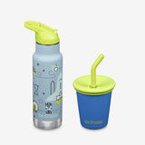 Kid's Sippy Cup and Water Bottle Set - Space Case + Blue