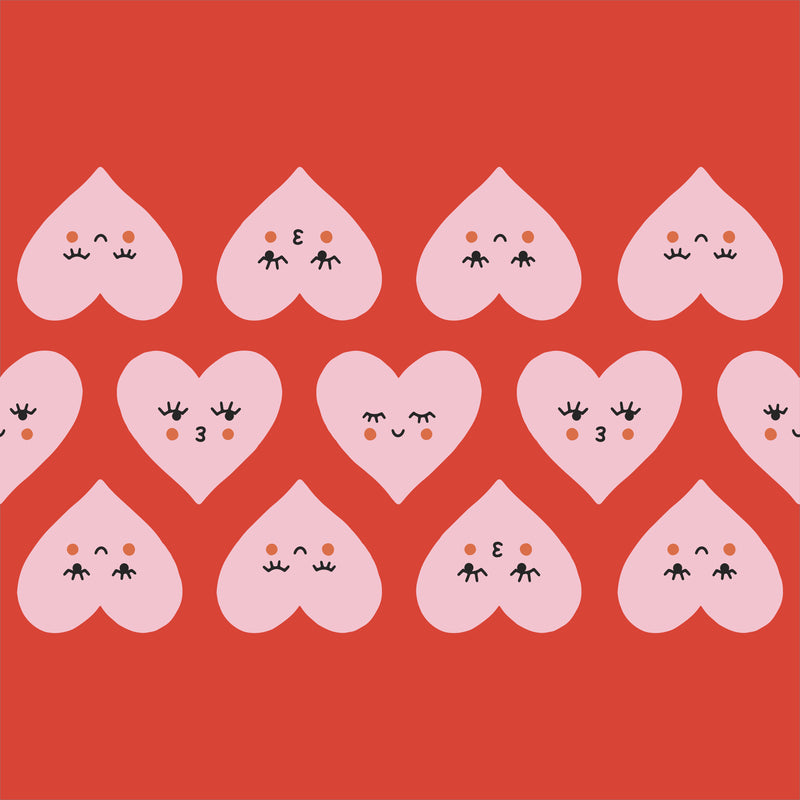 Limited Edition 18oz Classic Water Bottle with Sport Cap - Heart Faces