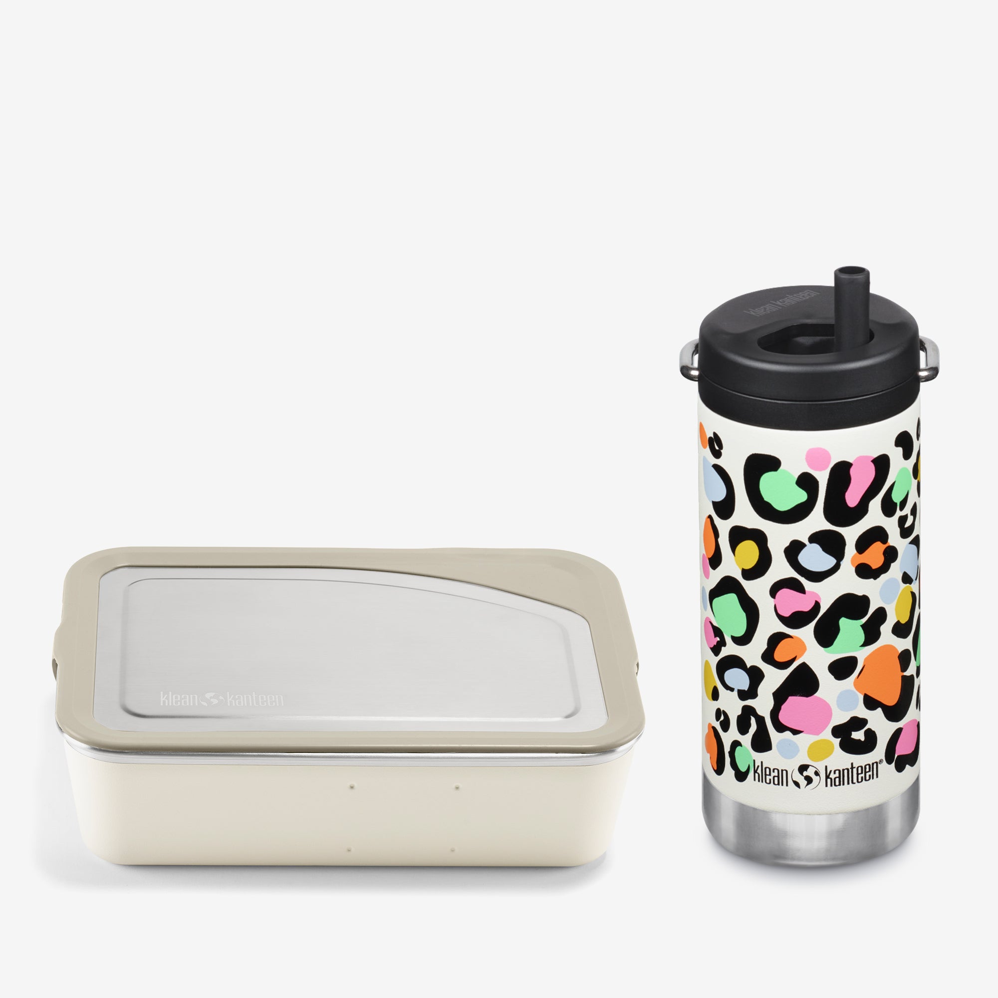 Kid's Lunch Box and Water Bottle Set, Stainless Steel | Klean Kanteen