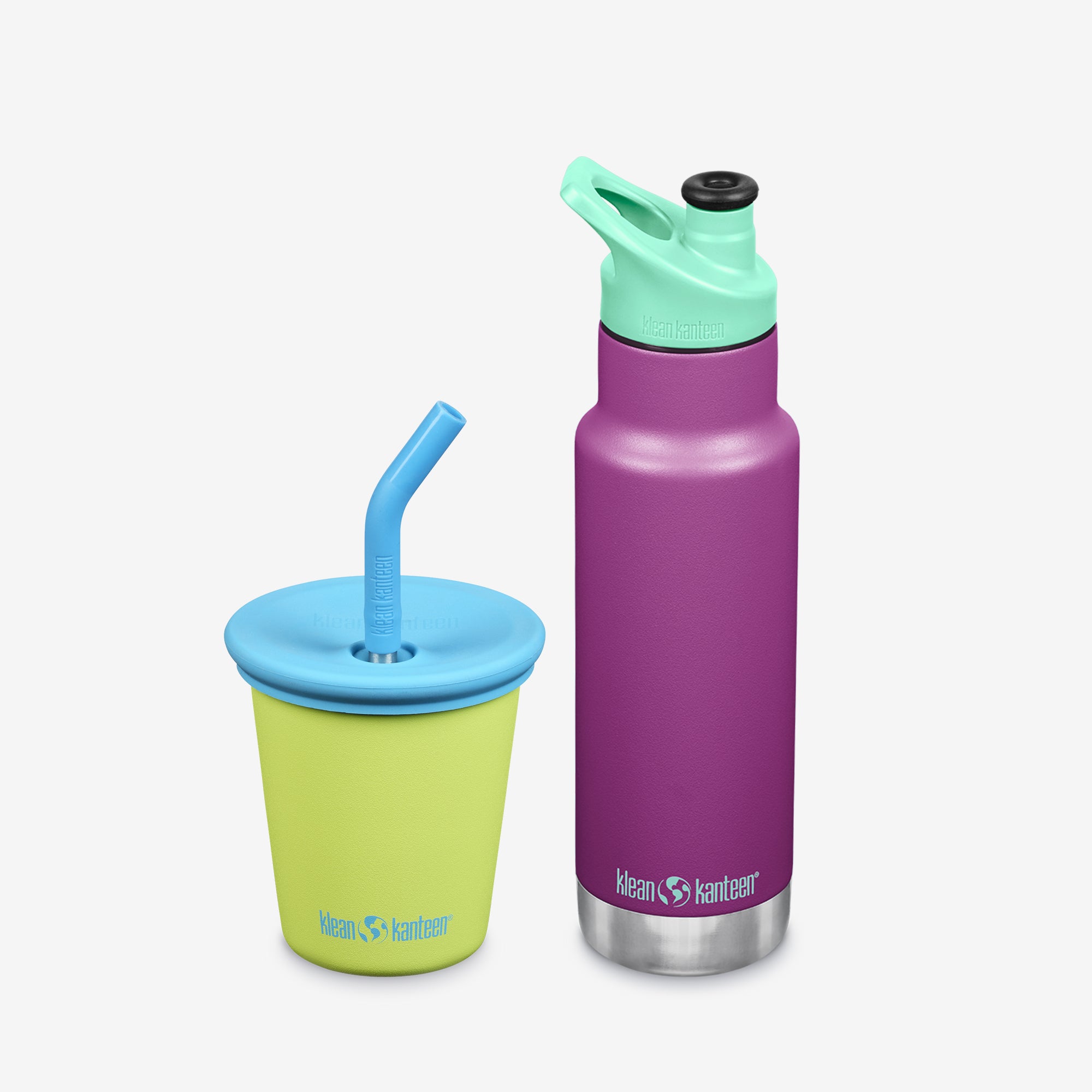 Kids' Sippy Cup and Insulated Water Bottle Set | Klean Kanteen
