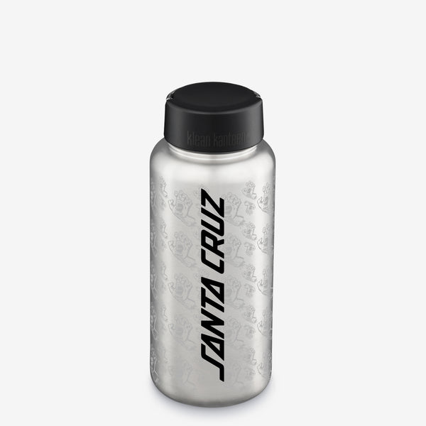 40oz water bottle with Sant Cruz graphic